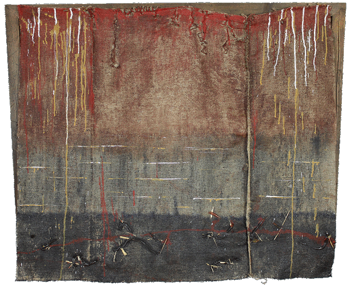 Francoise Stoop - Compositie op Grove Jute 35