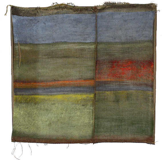 Francoise Stoop - Compositie op Grove Jute 45 (Duinen)