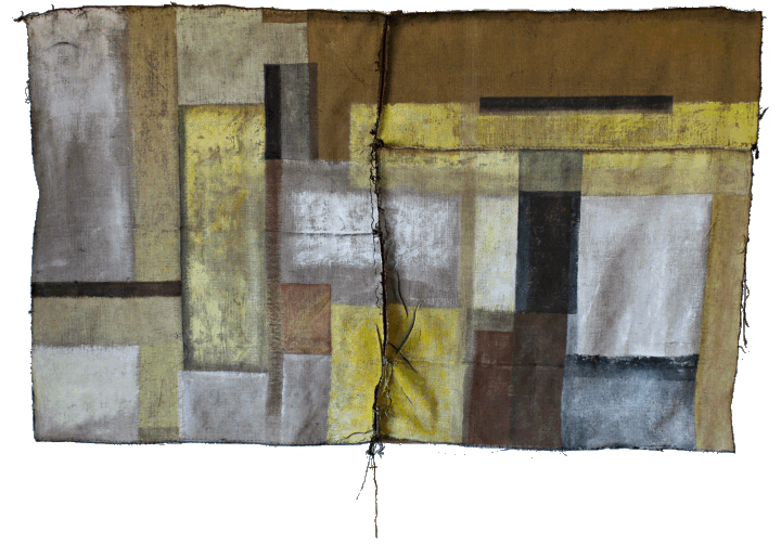 Francoise Stoop - Compositie op Grove Jute 52