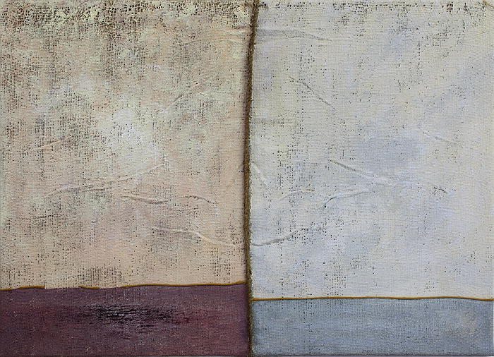 Francoise Stoop - Compositie op Grove Jute 1<BR> (Compositie op Jute 27)