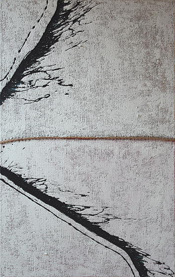 Francoise Stoop - Compositie op Grove Jute 3<BR> (Compositie op Jute 37)