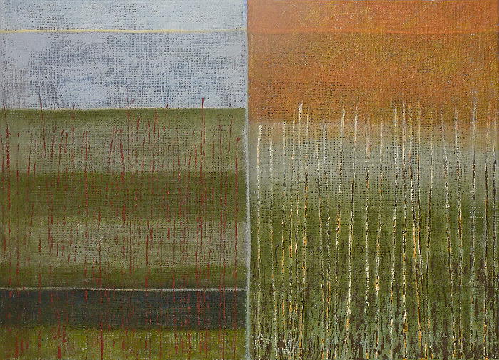 Francoise Stoop - Compositie op Grove Jute 4<BR> (Compositie op Jute 39)