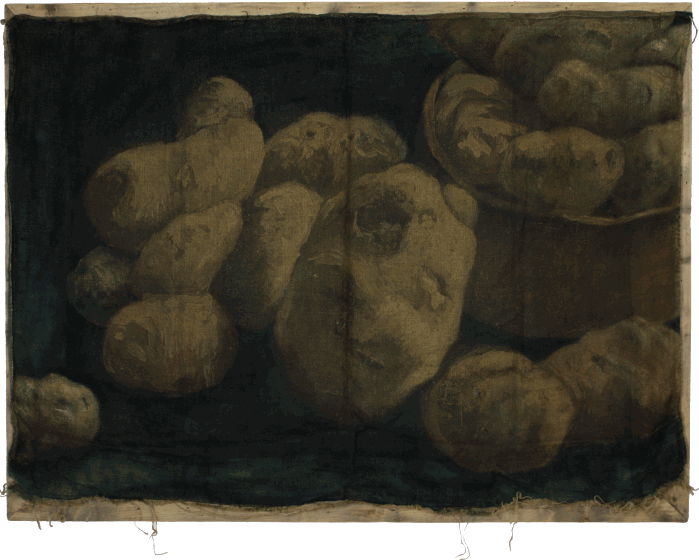 Francoise Stoop - Stilleven met Aardappels Horizontaal.<br> Van Gogh, Benner en Nu